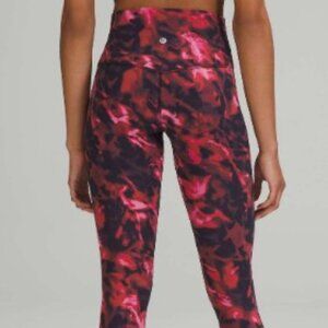 Lululemon Align High-Rise Crop 28" Intensity Pink Blossom Multi Size 6